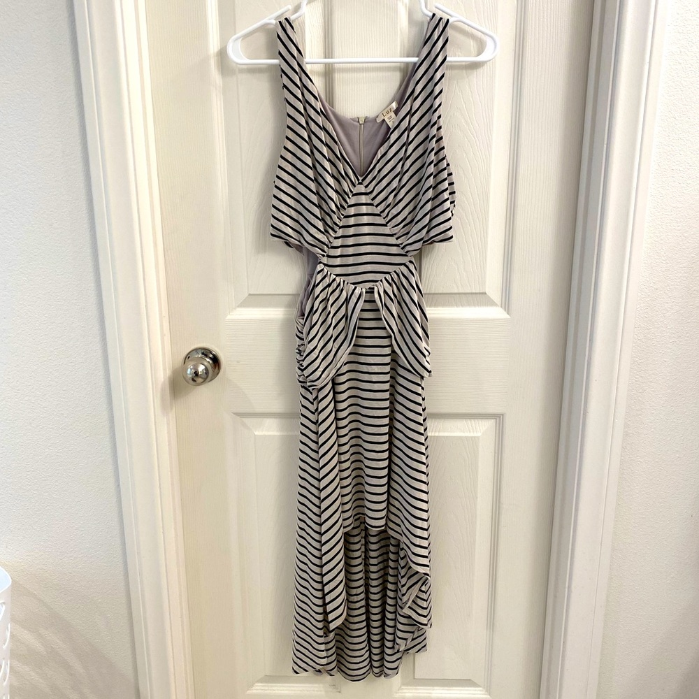 High low, side cut out dress